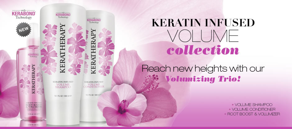 όγκος στα μαλλιά,Keratherapy Keratin Infused volume Collection