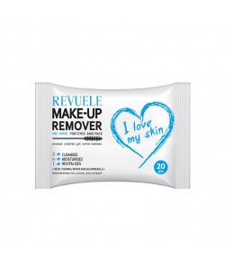 Revuele Wet wipes MAKE-UP REMOVER I LOVE MY SKIN for eyes and face with thermal water and sea minera