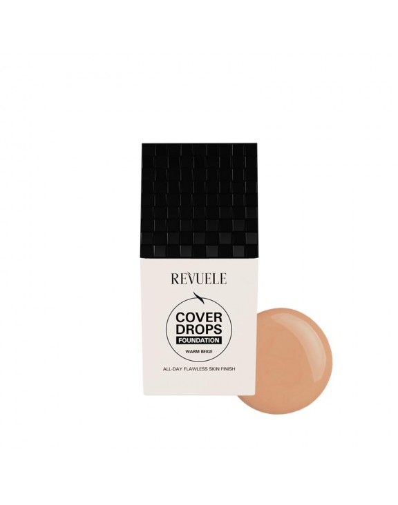 Revuele Cover Drops All Day Flawless Skin Finish Foundation WARM BEIGE, 35 ml